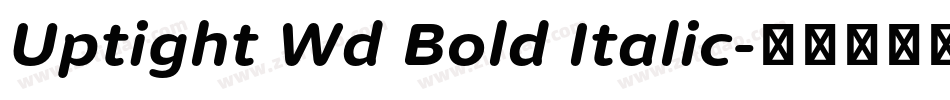 Uptight Wd Bold Italic字体转换